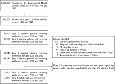 Metformin Use Was Associated With Reduced Risk of Incidental Sjögren's Syndrome in Patients With Type 2 Diabetes: A Population-Based Cohort Study